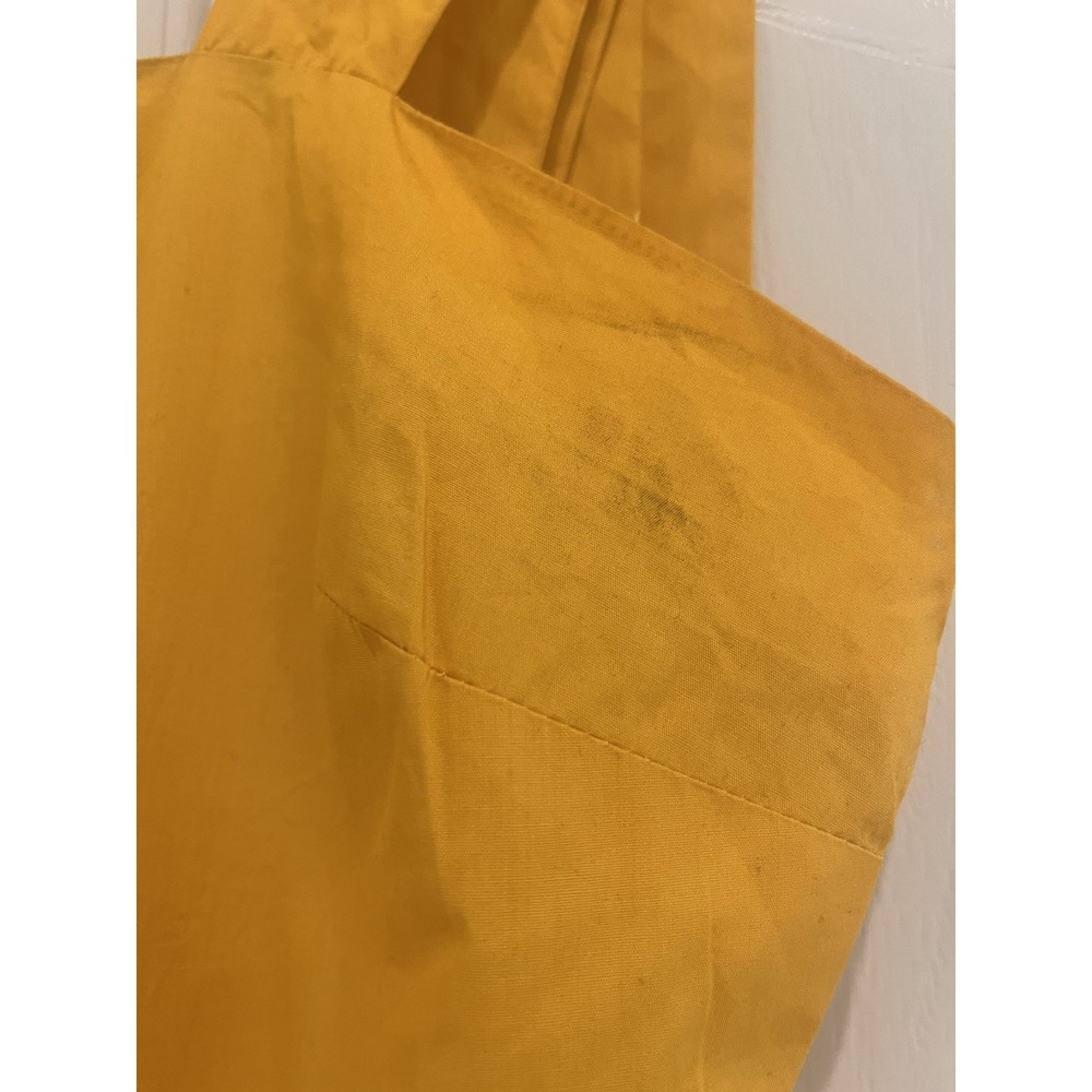 Who What Wear Dress Small Womens Yellow Maxi Button Down Tiered Shoulder Tie - Picture 5 of 5
